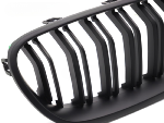 Calandre BMW Serie 5 F10/F11 de 2010 a 2016 Look Sport Noir Mat Doubles Barres