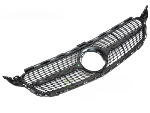 Grille calandre Mercedes classe C W205 18-21 Look Diamant Silver Chrome