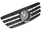 Grille calandre Mercedes Classe E W210 de 1999 a 2002 Noir Brillant
