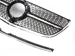 Grille calandre Mercedes Classe V W447 de 2019 a 2023 Noir Brillant Chrome