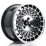 Jante JAPAN RACING JR14 15" x 8" 4x100 ET20 Glossy Black Machined Face