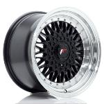Jante JR Wheels JR9 16x9 ET20 4x100/108 Glossy Black w/Machined Lip