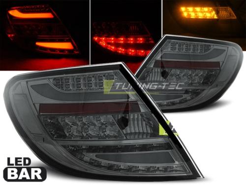 Paire feux arriere Mercedes classe C W204 07-10 LED BAR fume