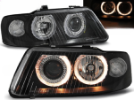 Paire de feux phares Audi A3 8L de 2000 a 2003 angel eyes noir