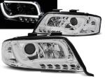 Paire de feux phares Audi A6 C5 de 1997 a 2001 Tube Light led LTI chrome