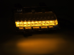 Paire Clignotant  Jeep Wrangler JL 2018 a 2023 FULL LED DRL DYN Chrome