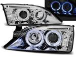 Paire de feux phares Ford Mondeo 00-07 angel eyes chrome