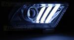 Paire de feux phares Ford Mustang 10-13 LED LTI chrome