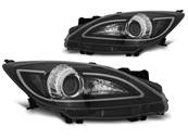 Paire de feux phares Mazda 3 09-13 Daylight LED LTI noir