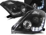 Paire de feux phares Nissan 350Z 03-05 xenon Daylight led noir