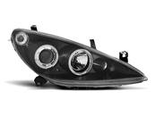 Paire de feux phares Peugeot 307 01-05 angel eyes noir