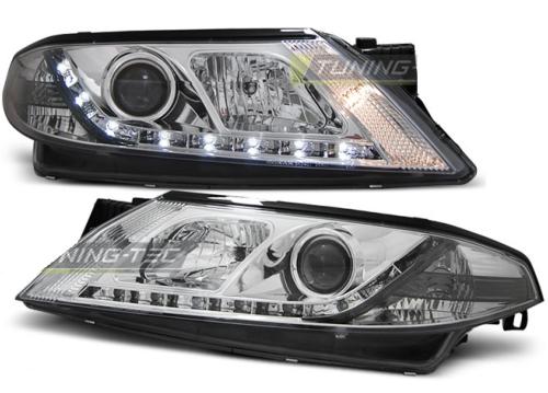 Paire de feux phares Renault Laguna 2 01-05 Daylight led chrome