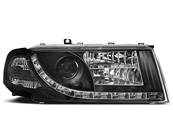 Paire de feux phares Skoda Octavia 00-04 Daylight led noir