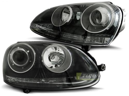 Paire de feux phares VW Golf 5 03-09 Design look R32 noir