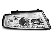 Paire de feux phares VW Passat B5 96-00 Daylight led chrome