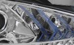 Paire de feux phares VW Golf 6 08-12 Daylight DRL led chrome