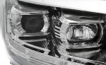 Paire de feux phares VW T5 10-15 LED LTI DRL Chrome