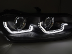 Paire de feux phares VW Polo 6 2G de 2017 a 2021 LED DRL Noir Dynamique