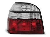 Paire de feux arriere VW Golf 3 de 09/1991 a 08/1997 rouge blanc