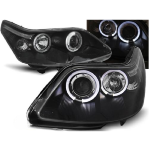 Paire de feux phares Citroen C4 04-10 angel eyes noir