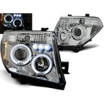 Paire de feux phares Nissan Pathfinder 05-10 angel eyes chrome