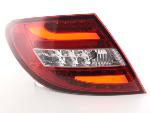 Paire feux arrière Mercedes Classe C W204 Berline 2011 a 2014 Rouge Chrome Led