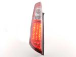 Paire feux arrière Ford Focus 2 5 portes 2008 a 2010 Rouge Chrome Led