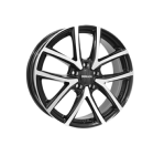 Jante 6,5x16 MONACO WHEELS 2 CL2 pour AUDI A1 de 01/2019 a 2023 Gloss Black / Polished