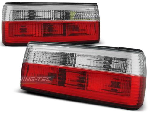 Paire de feux arriere BMW serie 3 E30 87-94 rouge blanc