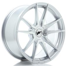 Jante JR Wheels JR21 18x8 ET20-40 - 4/5 Trous sur mesure- Silver Machined Face