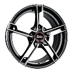 Jante Mam W4 16x6.5 ET20 4/108 Black Front Polish