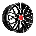 Jante Mam RS4 15x6 ET35 4/100 Black Front Polish