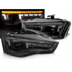 Paire de feux phares Audi A5 B8 de 2011 a 2016 DRL FULL Led Dyn Noir