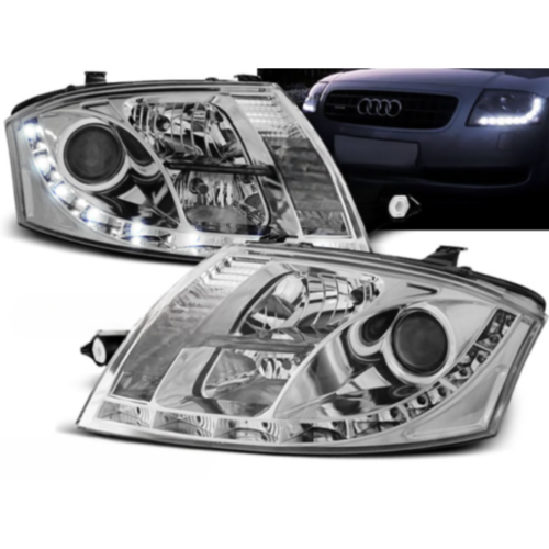 Paire de feux phares Audi TT 8N de 1999 a 2006 Daylight led chrome