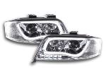 Paire de feux phares Daylight DRL Led Audi A6 C5/4B 2001-2004 Chrome