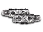 Paire de feux phares Angel Eyes BMW serie 7 E38 de 99-02 Chrome