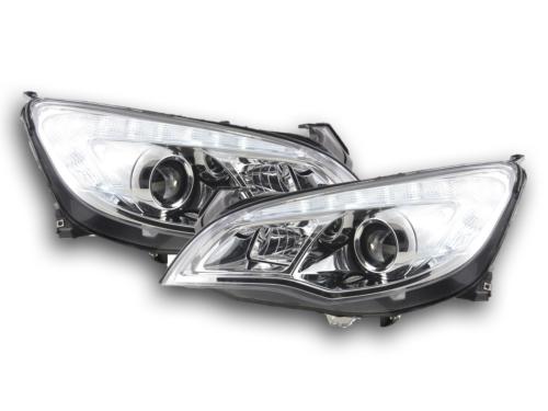 Paire de feux phares Daylight Led DRL Opel Astra J 5 Portes 09-12 chrome