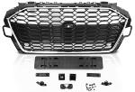 Grille Calandre avant ABS Audi A4 B9 de 2020 a 2023 Chrome et Noir Look Sport