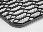 Grille Calandre en ABS Audi A6 C7 de 2011 a 2014 Look Sport Noir Matt + PDC