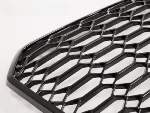 Grille Calandre en ABS Audi A6 C7 de 2014 a 2018 Look Sport Noir Brillant + PDC