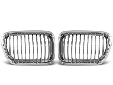Paire de grilles de calandre en ABS BMW serie 3 E36 de 10/1996 a 08/1999 Chrome