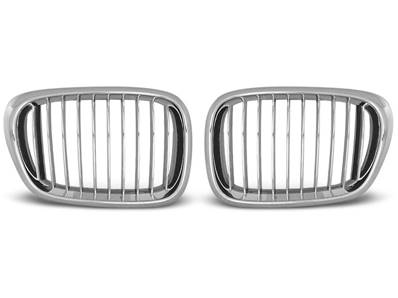 Paire grilles de calandre BMW serie 5 E39 95-03 chrome