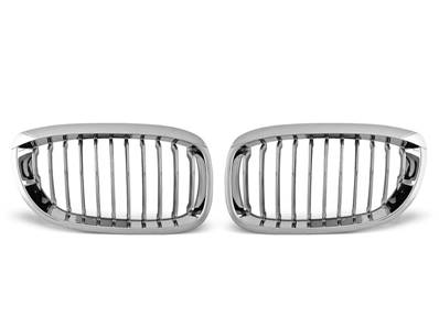 Paire grilles calandre BMW serie 3 E46 coupe cab de 04/2003 a 2006 Chrome
