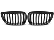 Paire de grilles calandre BMW serie 1 E87 de 2004 a 2007 Noir mat