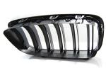 Grilles calandre BMW serie 5 F10/F11 de 2010 a 2016 Noir brillant Double barre