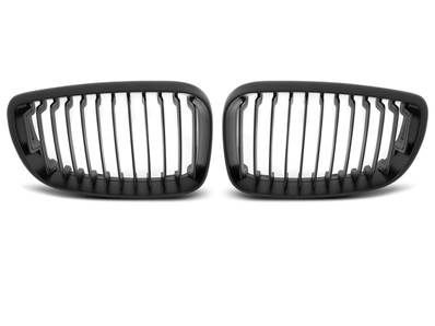 Paire grilles calandre BMW serie 1 E87/E81/E82/E88 07-13 Noir mat