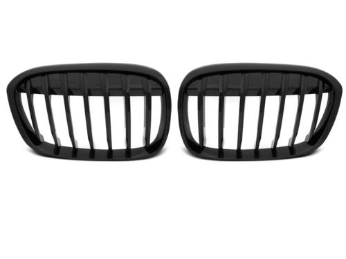 Grille calandre BMW X1 type F48 2015 a 2019 noir brillant