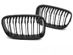 Grille calandre BMW serie 1 F20/F21 de 2011 a 2014 Noir Mat Double Barres