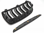 Calandre Avant BMW Serie 3 E90/E91 de 2005 a 2008 Noir Mat Double Barres