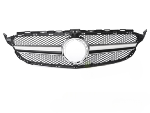 Grille calandre Mercedes classe C W205 18-21 Noir Silver
